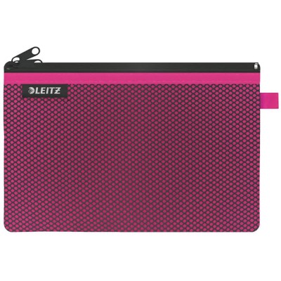 несесер,тоалетни,принадлежности,leitz,wow,nylon,two,pockets,travel,23x15,cm,wash,bag,fuchsia,(pink)