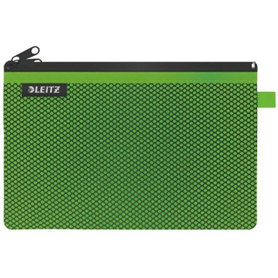 несесер,тоалетни,принадлежности,leitz,wow,nylon,two,pockets,travel,23x15,cm,wash,bag,green
