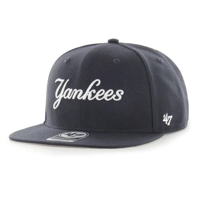 шапка,всички,шапки,47,mlb,new,york,yankees,no,shot,script,under,captain,cap,black,(navy)