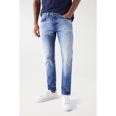 дънки,мъжки,панталони,salsa,jeans,21007876,slim,fit,jeans,blue