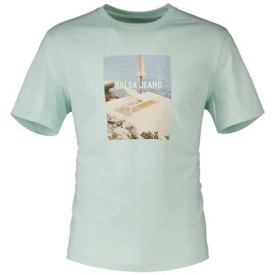 тениска,мъжки,тениски,salsa,jeans,21008118,short,sleeve,t,shirt,light,green,(green)