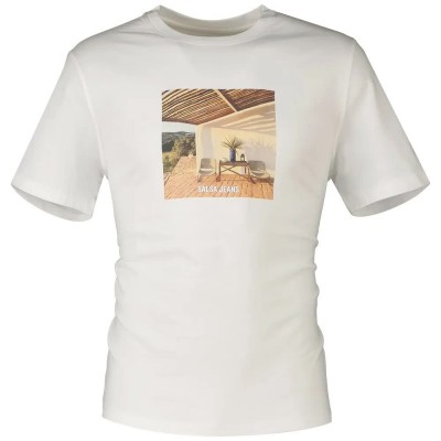 тениска,мъжки,тениски,salsa,jeans,21008118,short,sleeve,t,shirt,white
