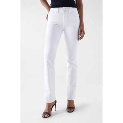 дънки,дамски,панталони,salsa,jeans,secret,straight,fit,jeans,white