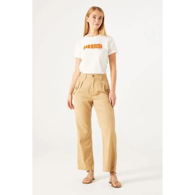 тениска,дамски,тениски,garcia,n40201,short,sleeve,t,shirt,beige,(off,white)