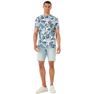 тениска,мъжки,тениски,garcia,p41205,short,sleeve,t,shirt,blue,(white)