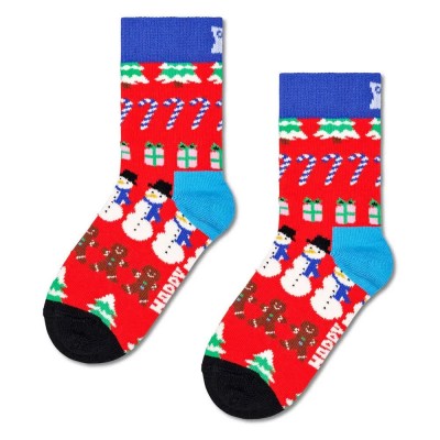 чорапи,детски,чорапи,happy,socks,all,i,want,for,christmas,socks,multicolor,(red)