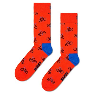 чорапи,мъжки,чорапи,happy,socks,bike,half,long,socks,red,(orange)
