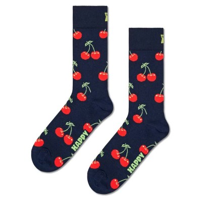 чорапи,мъжки,чорапи,happy,socks,cherry,half,long,socks,navy,(blue)