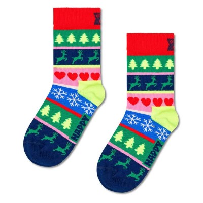 чорапи,детски,чорапи,happy,socks,christmas,stripe,socks,multicolor,(dark,red)