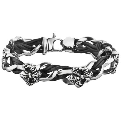 бижутерия,police,s14agw02b,bracelet,silver,(silver)