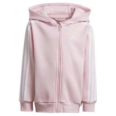 яке,детски,якета,и,палта,adidas,essentials,3,stripes,jacket,clear,pink,white,(pink)