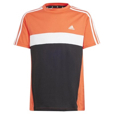 тениска,детски,тениски,adidas,tiberio,3,stripes,short,sleeve,t,shirt,orange,(bright,red,black,white)