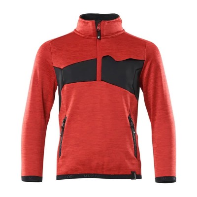 блуза,детски,блузи,mascot,accelerate,18903,half,zip,sweatshirt,traffic,red,black,(red)