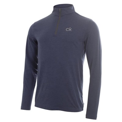 блуза,мъжки,пуловери,calvin,klein,golf,newport,half,zip,sweatshirt,navy,marl,(blue)