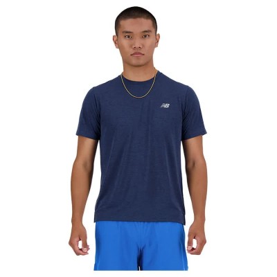 тениска,мъжки,тениски,new,balance,athletics,short,sleeve,t,shirt,nb,navy,heather,(blue)