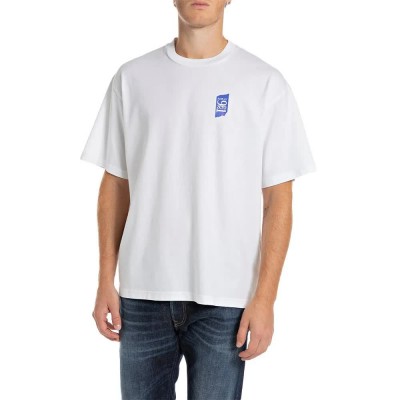 тениска,мъжки,тениски,replay,m6992.000.23454,short,sleeve,t,shirt,off,white,(white)