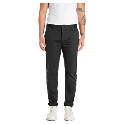 панталони,тип,чино,мъжки,панталони,replay,m9998.000.84905,chino,pants,black,(black)