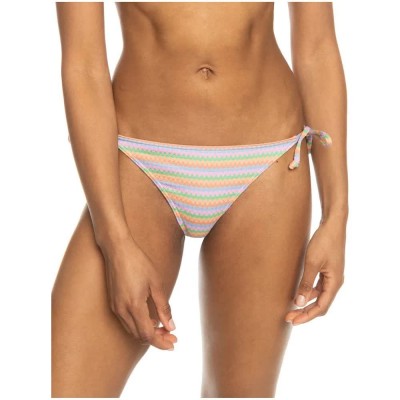 дамски,бански,костюми,roxy,wavy,stripe,che,bikini,bottom,beige,(papaya,wavy,stripe,s)