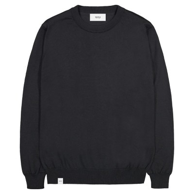блуза,мъжки,пуловери,makia,merino,knit,o,neck,sweater,black