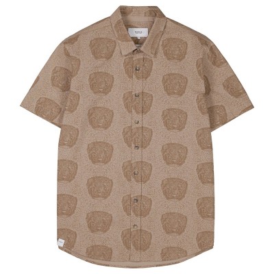 риза,с,къс,ръкав,мъжки,ризи,makia,mink,short,sleeve,shirt,brown