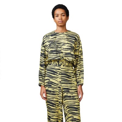 дамски,блузи,makia,ray,long,sleeve,blouse,brown,(lime,black)