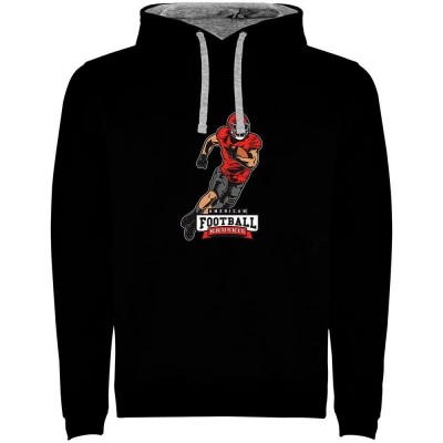 суичър,мъжки,пуловери,kruskis,american,football,bicolor,hoodie,black,grey,(black)
