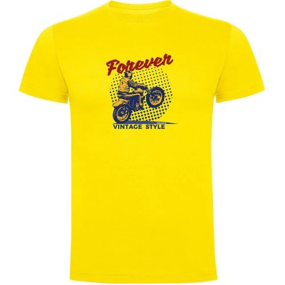 тениска,мъжки,тениски,kruskis,forever,vintage,short,sleeve,t,shirt,yellow