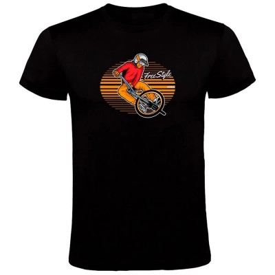 тениска,мъжки,тениски,kruskis,freestyle,rider,short,sleeve,t,shirt,black