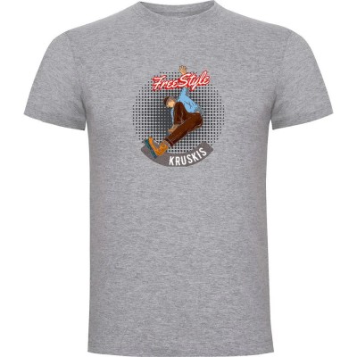 тениска,мъжки,тениски,kruskis,freestyle,rollers,short,sleeve,t,shirt,heather,grey,(grey)