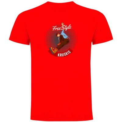 тениска,мъжки,тениски,kruskis,freestyle,rollers,short,sleeve,t,shirt,red