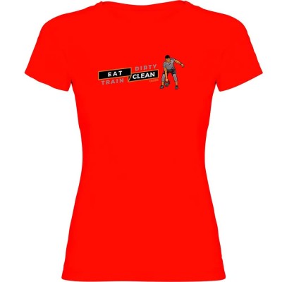 тениска,дамски,тениски,kruskis,kettleball,short,sleeve,t,shirt,red
