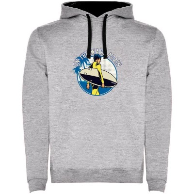 суичър,мъжки,пуловери,kruskis,on,the,wave,bicolor,hoodie,grey,(heather,grey,black)