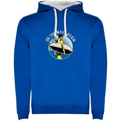 суичър,мъжки,пуловери,kruskis,on,the,wave,bicolor,hoodie,blue,(royal,blue,white)