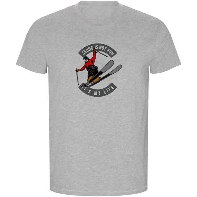 тениска,мъжки,тениски,kruskis,skiing,is,not,fun,eco,short,sleeve,t,shirt,heather,grey,(grey)