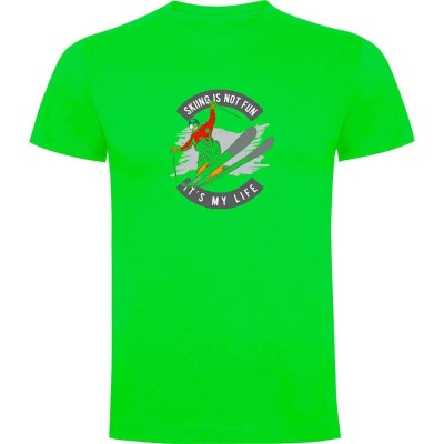 тениска,мъжки,тениски,kruskis,skiing,is,not,fun,short,sleeve,t,shirt,light,green,(green)