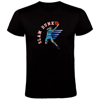 тениска,мъжки,тениски,kruskis,slam,dunk,short,sleeve,t,shirt,black,(black)