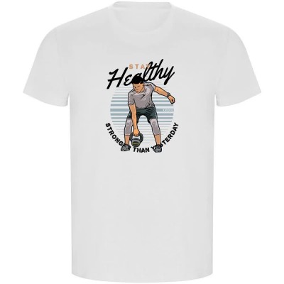 тениска,мъжки,тениски,kruskis,stay,healthy,eco,short,sleeve,t,shirt,white