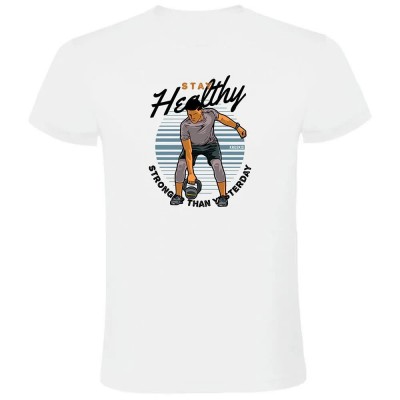 тениска,мъжки,тениски,kruskis,stay,healthy,short,sleeve,t,shirt,white