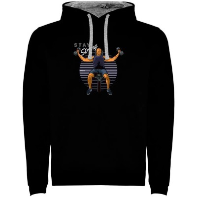 суичър,мъжки,пуловери,kruskis,stay,strong,bicolor,hoodie,black,grey,(black)