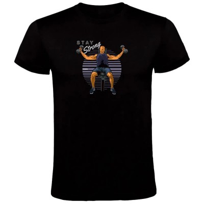 тениска,мъжки,тениски,kruskis,stay,strong,short,sleeve,t,shirt,black