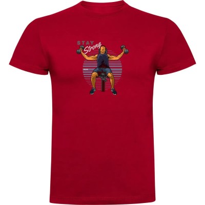 тениска,мъжки,тениски,kruskis,stay,strong,short,sleeve,t,shirt,dark,red,(red)