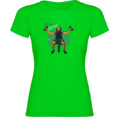 тениска,дамски,тениски,kruskis,stay,strong,short,sleeve,t,shirt,light,green,(green)