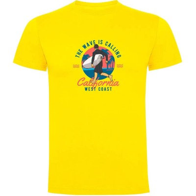 тениска,мъжки,тениски,kruskis,wave,calling,short,sleeve,t,shirt,yellow
