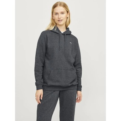 суичър,дамски,блузи,jack,&,jones,abbie,every,brush,jjxx,hoodie,grey,(dark,grey,melange,print,white,jjxx,logo)
