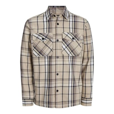 карирана,риза,мъжки,якета,jack,&,jones,croy,spring,check,overshirt,beige,(fields,of,rye,checks,comfort,fit)
