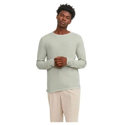 блуза,мъжки,пуловери,jack,&,jones,greg,sweater,desert,sage,detail,with,cloud,dancer,(beige)