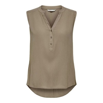 тениска,дамски,тениски,only,jette,sleeveless,t,shirt,green,(mocha,meringue)