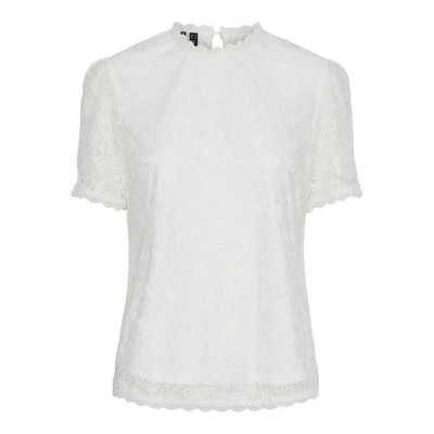 дамски,блузи,дамски,ризи,pieces,olline,short,sleeve,blouse,white,(cloud,dancer)