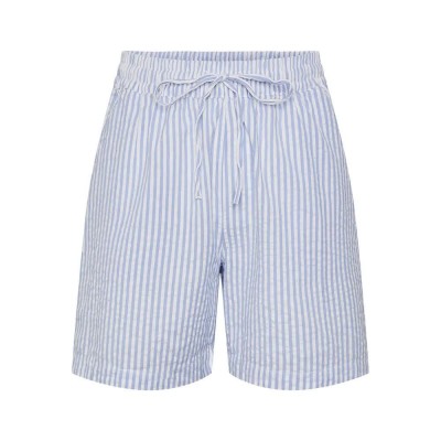 къси,панталони,дамски,панталони,pieces,sally,loose,string,fit,high,waist,shorts,hydrangea,stripes,cloud,dancer,(grey)
