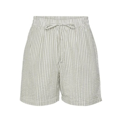 къси,панталони,дамски,панталони,pieces,sally,loose,string,fit,high,waist,shorts,tea,stripes,cloud,dancer,(beige)
